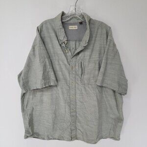 Hobbs Creek Men's Short Sleeve Button Up Shirt Gray Size 3XL